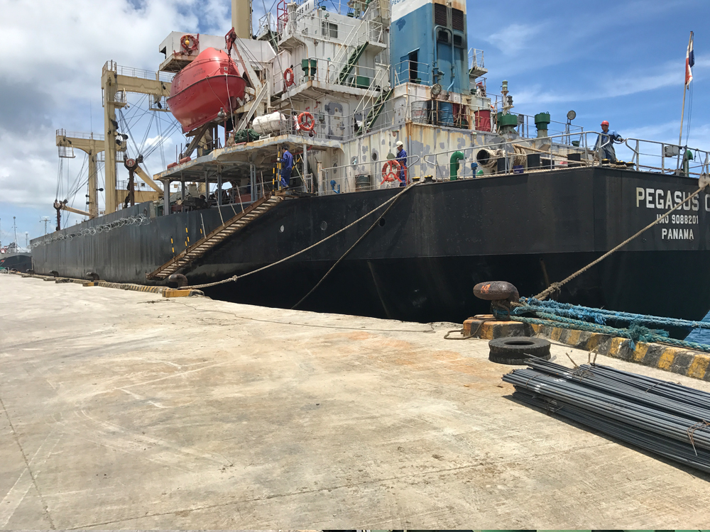 Discharging of Cement in Bags at Surigao Base Port